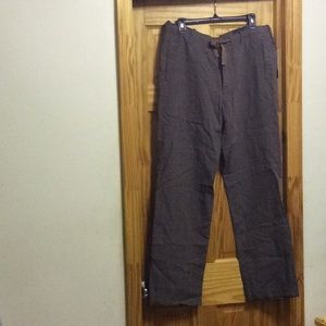 Perry Ellis Men’s Drawstring Linen Pant
